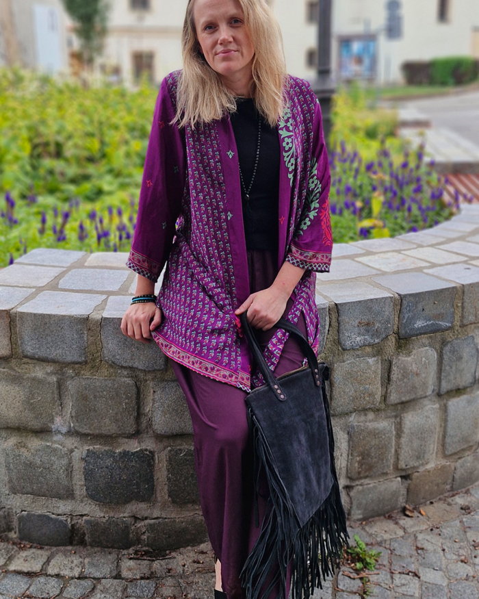 Kimono Jedwabne Plum Garden